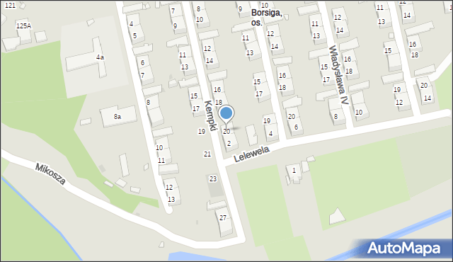 Zabrze, Kempki Pawła, 20, mapa Zabrza