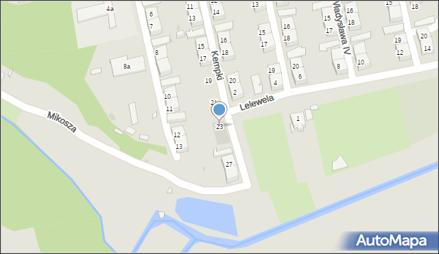 Zabrze, Kempki Pawła, 23, mapa Zabrza