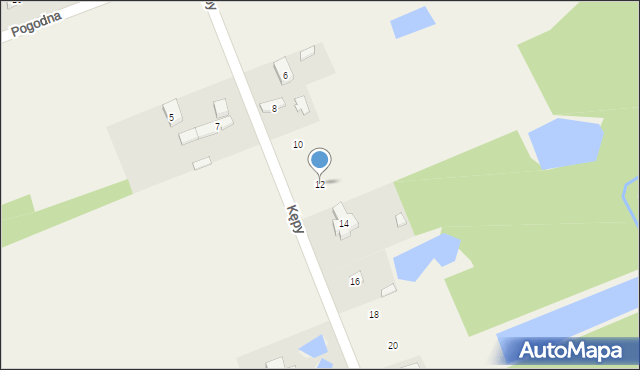 Zielkowice, Kępy, 12, mapa Zielkowice