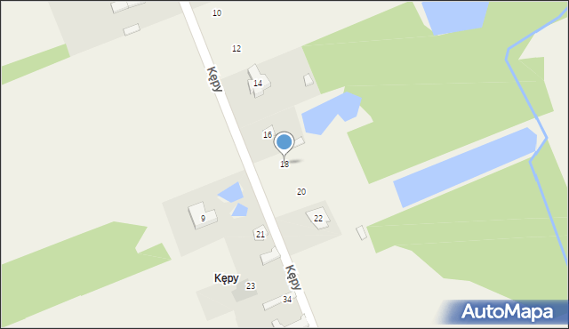 Zielkowice, Kępy, 18, mapa Zielkowice