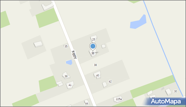 Zielkowice, Kępy, 36, mapa Zielkowice