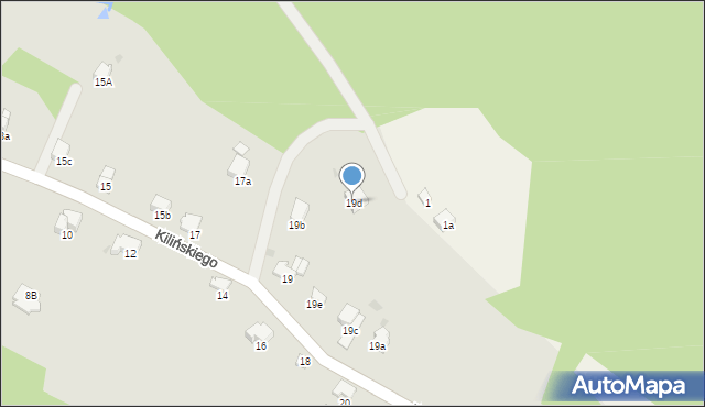 Andrychów, Kilińskiego Jana, płk., 19d, mapa Andrychów