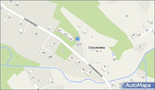 Andrychów, Kilińskiego Jana, płk., 23, mapa Andrychów