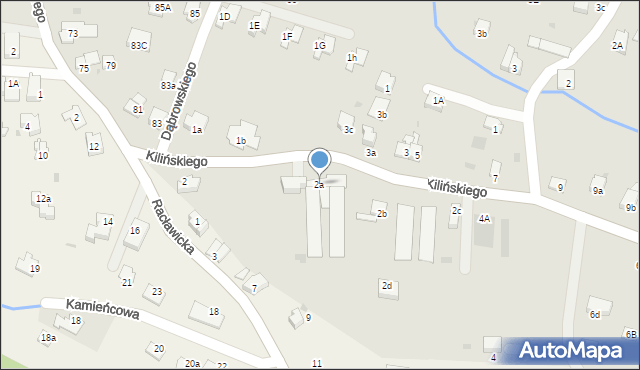 Andrychów, Kilińskiego Jana, płk., 2a, mapa Andrychów