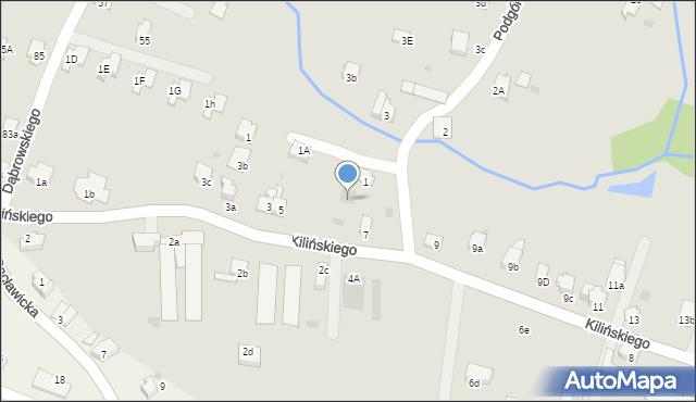 Andrychów, Kilińskiego Jana, płk., 7a, mapa Andrychów