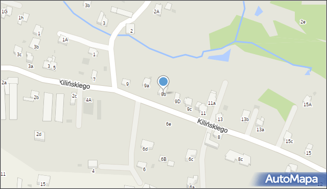 Andrychów, Kilińskiego Jana, płk., 9b, mapa Andrychów