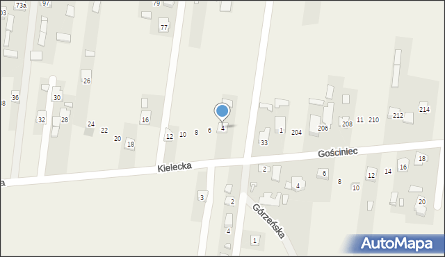 Bęczków, Kielecka, 4, mapa Bęczków