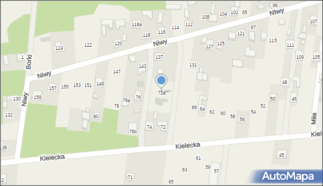 Bęczków, Kielecka, 72a, mapa Bęczków