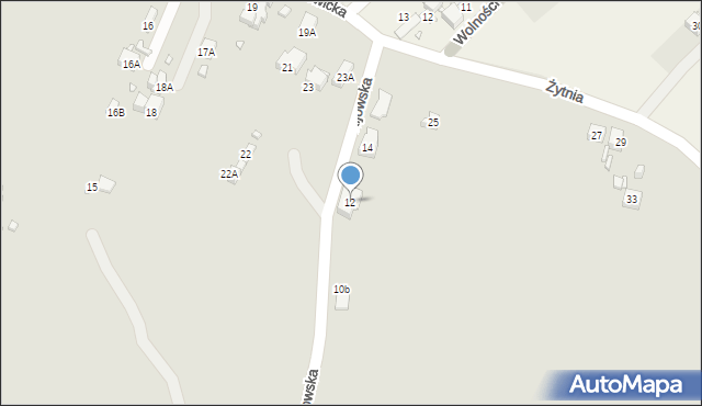 Będzin, Kijowska, 12, mapa Będzin