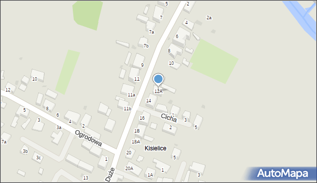 Białogard, Kisielice Duże, 12A, mapa Białogard