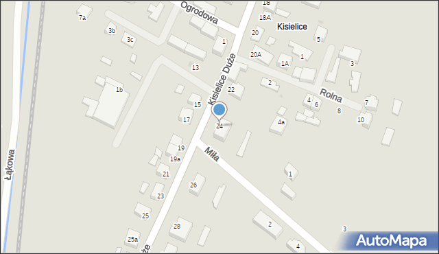 Białogard, Kisielice Duże, 24, mapa Białogard