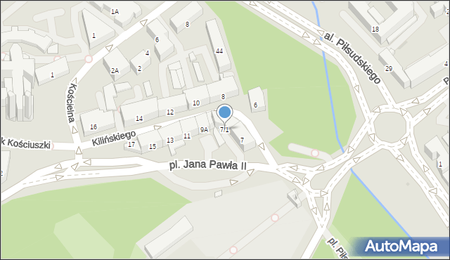 Białystok, Kilińskiego Jana, płk., 7/1, mapa Białegostoku