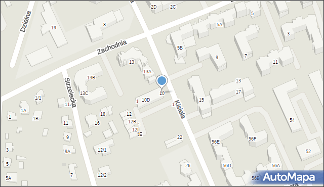 Białystok, Kisiela Edwarda, ks. abp., 10, mapa Białegostoku