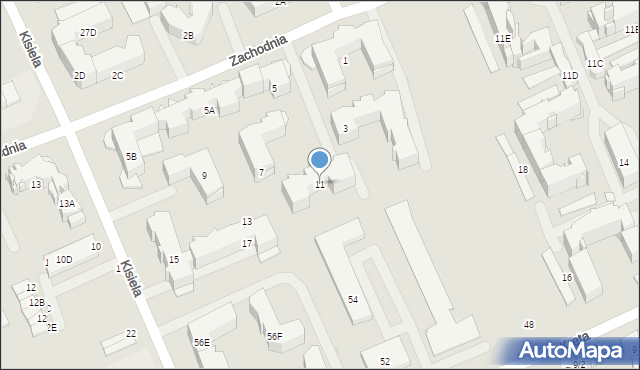 Białystok, Kisiela Edwarda, ks. abp., 11, mapa Białegostoku