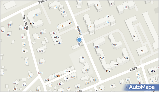 Białystok, Kisiela Edwarda, ks. abp., 24, mapa Białegostoku