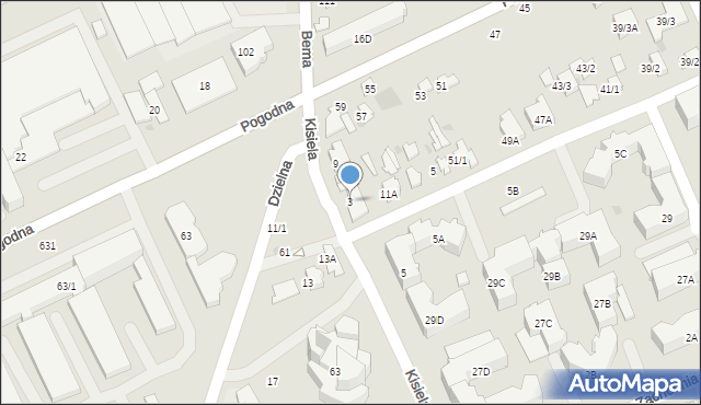 Białystok, Kisiela Edwarda, ks. abp., 3, mapa Białegostoku