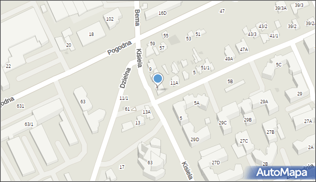 Białystok, Kisiela Edwarda, ks. abp., 3A, mapa Białegostoku