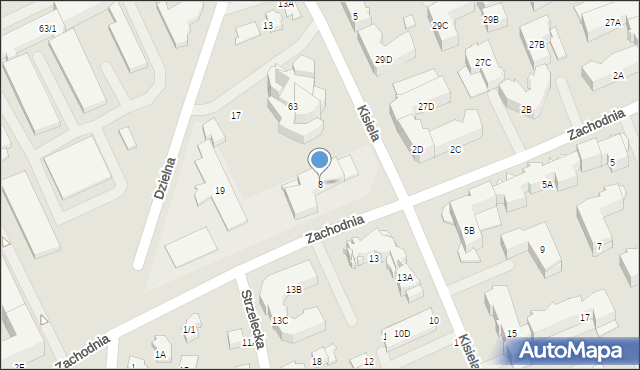 Białystok, Kisiela Edwarda, ks. abp., 8, mapa Białegostoku