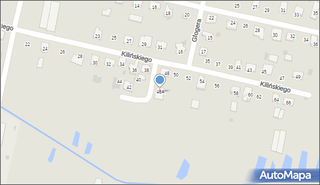 Bielsk Podlaski, Kilińskiego Jana, płk., 48A, mapa Bielsk Podlaski