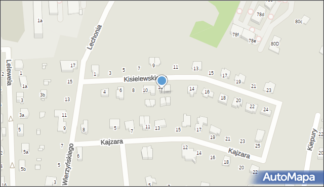 Bielsko-Biała, Kisielewskiego-Kisiela Stefana, 12b, mapa Bielsko-Białej