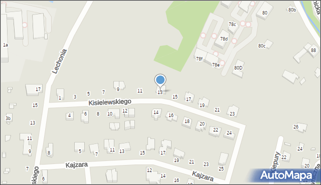 Bielsko-Biała, Kisielewskiego-Kisiela Stefana, 13, mapa Bielsko-Białej