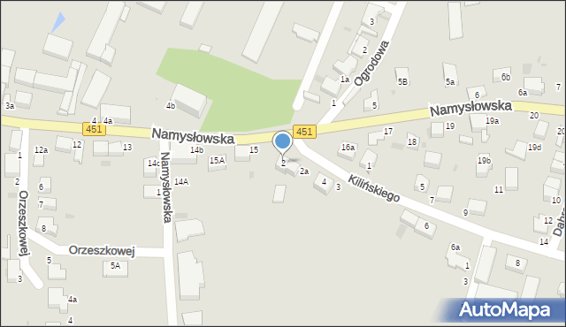 Bierutów, Kilińskiego Jana, płk., 2, mapa Bierutów