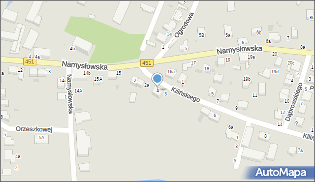 Bierutów, Kilińskiego Jana, płk., 4, mapa Bierutów