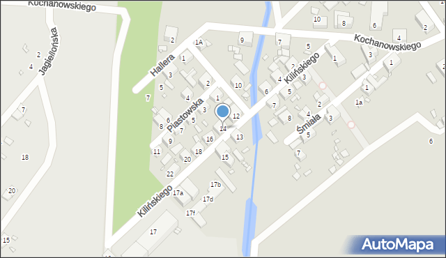 Bogatynia, Kilińskiego Jana, płk., 14, mapa Bogatynia