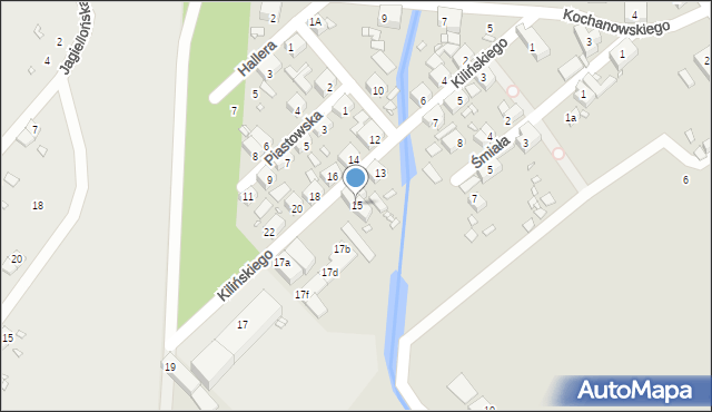 Bogatynia, Kilińskiego Jana, płk., 15, mapa Bogatynia