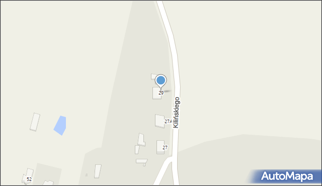 Brody, Kilińskiego Jana, płk., 29, mapa Brody