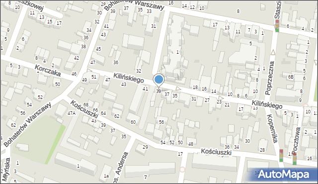 Busko-Zdrój, Kilińskiego Jana, płk., 39, mapa Busko-Zdrój