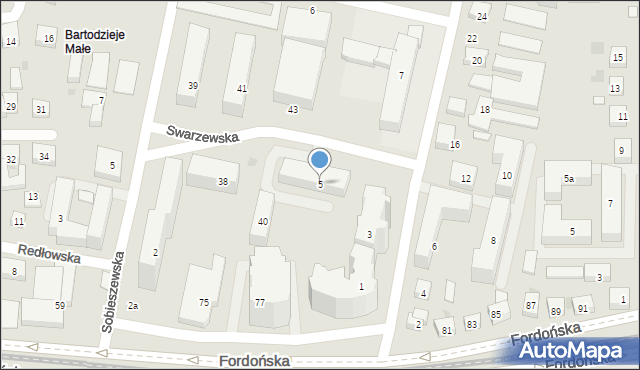 Bydgoszcz, Kijowska, 5, mapa Bydgoszczy