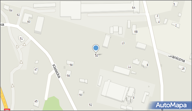 Chmielnik, Kielecka, 54, mapa Chmielnik