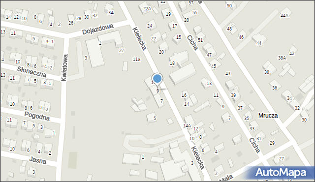 Chmielnik, Kielecka, 9, mapa Chmielnik