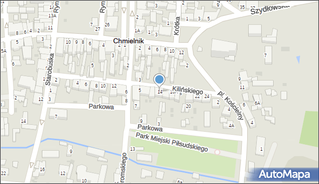 Chmielnik, Kilińskiego Jana, płk., 14, mapa Chmielnik