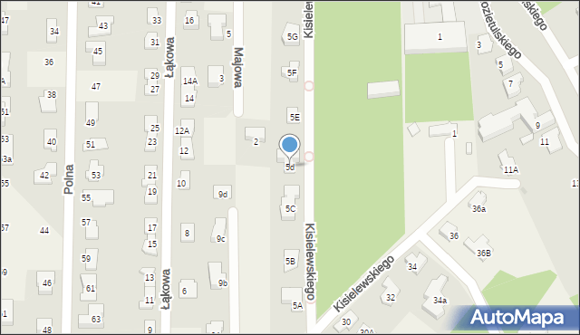 Chotomów, Kisielewskiego Stefana, 5d, mapa Chotomów