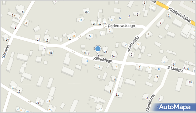 Cybinka, Kilińskiego Jana, płk., 2, mapa Cybinka