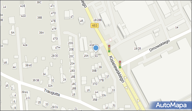 Częstochowa, Kisielewskiego-Kisiela Stefana, 41, mapa Częstochowy