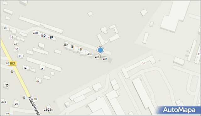 Częstochowa, Kisielewskiego-Kisiela Stefana, 48s, mapa Częstochowy