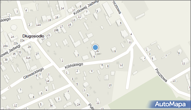 Długosiodło, Kilińskiego Jana, płk., 7, mapa Długosiodło