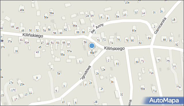 Dobczyce, Kilińskiego Jana, płk., 59a, mapa Dobczyce