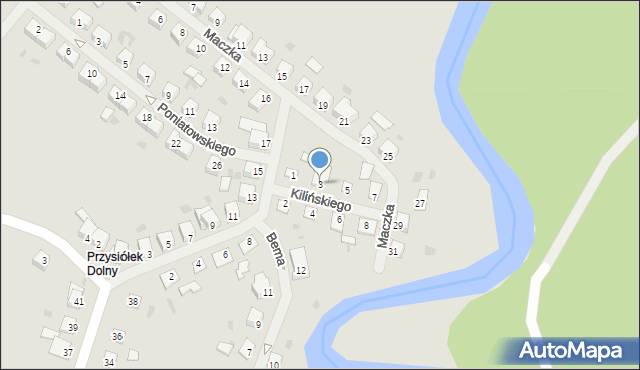 Dobre Miasto, Kilińskiego Jana, płk., 3, mapa Dobre Miasto