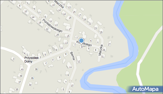 Dobre Miasto, Kilińskiego Jana, płk., 4, mapa Dobre Miasto