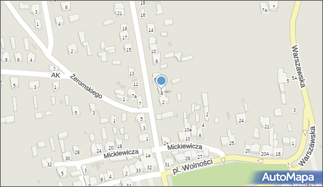 Drzewica, Kilińskiego Jana, płk., 4, mapa Drzewica