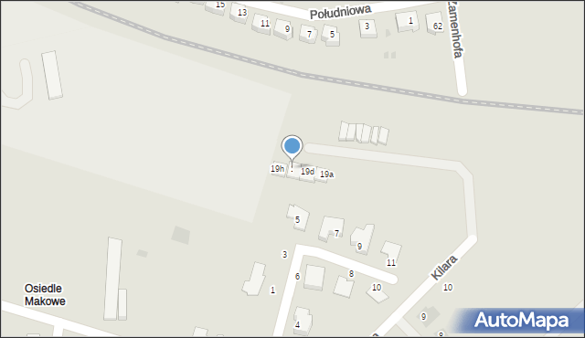 Dzierżoniów, Kilara Wojciecha, 19f, mapa Dzierżoniów