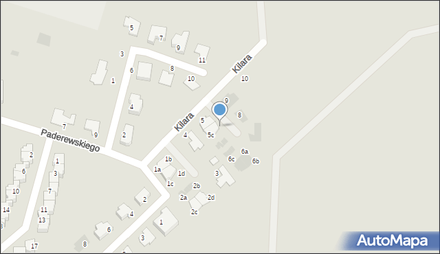 Dzierżoniów, Kilara Wojciecha, 5d, mapa Dzierżoniów