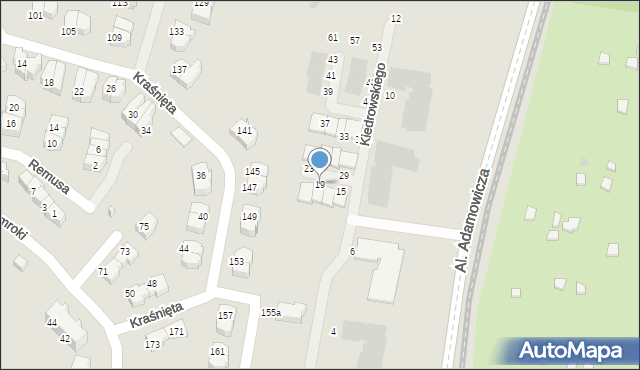 Gdańsk, Kiedrowskiego Wojciecha, 19, mapa Gdańska