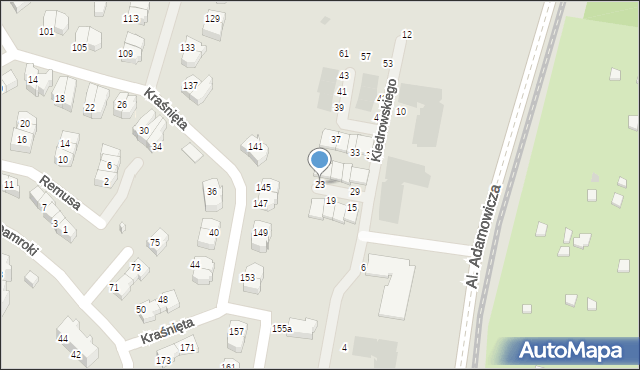 Gdańsk, Kiedrowskiego Wojciecha, 23, mapa Gdańska