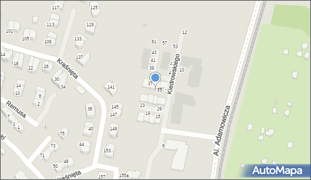 Gdańsk, Kiedrowskiego Wojciecha, 35, mapa Gdańska