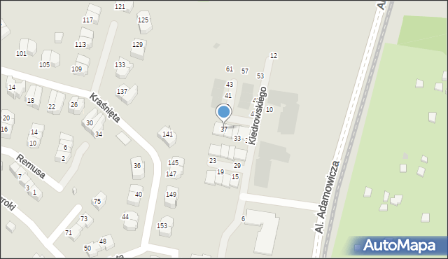 Gdańsk, Kiedrowskiego Wojciecha, 37, mapa Gdańska